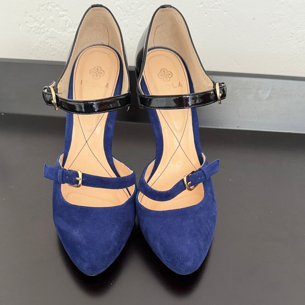 Isola Irisa Women's Elegant Blue and Black Heels